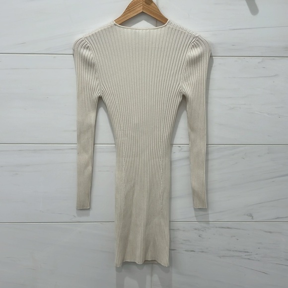 Wolford x Simkhai | NWT Contoured Rib Mini Dress in Ecrue - Size XS - Picture 10 of 11